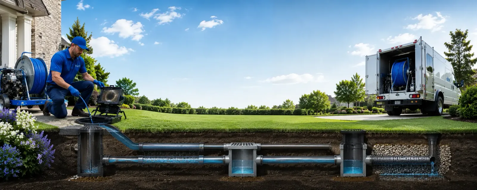 Outdoor drain cleaning information for Lisbon, NY